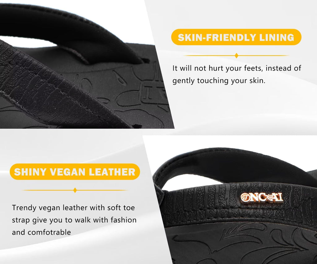 ONCAI Women's Arch Support Flip Flops