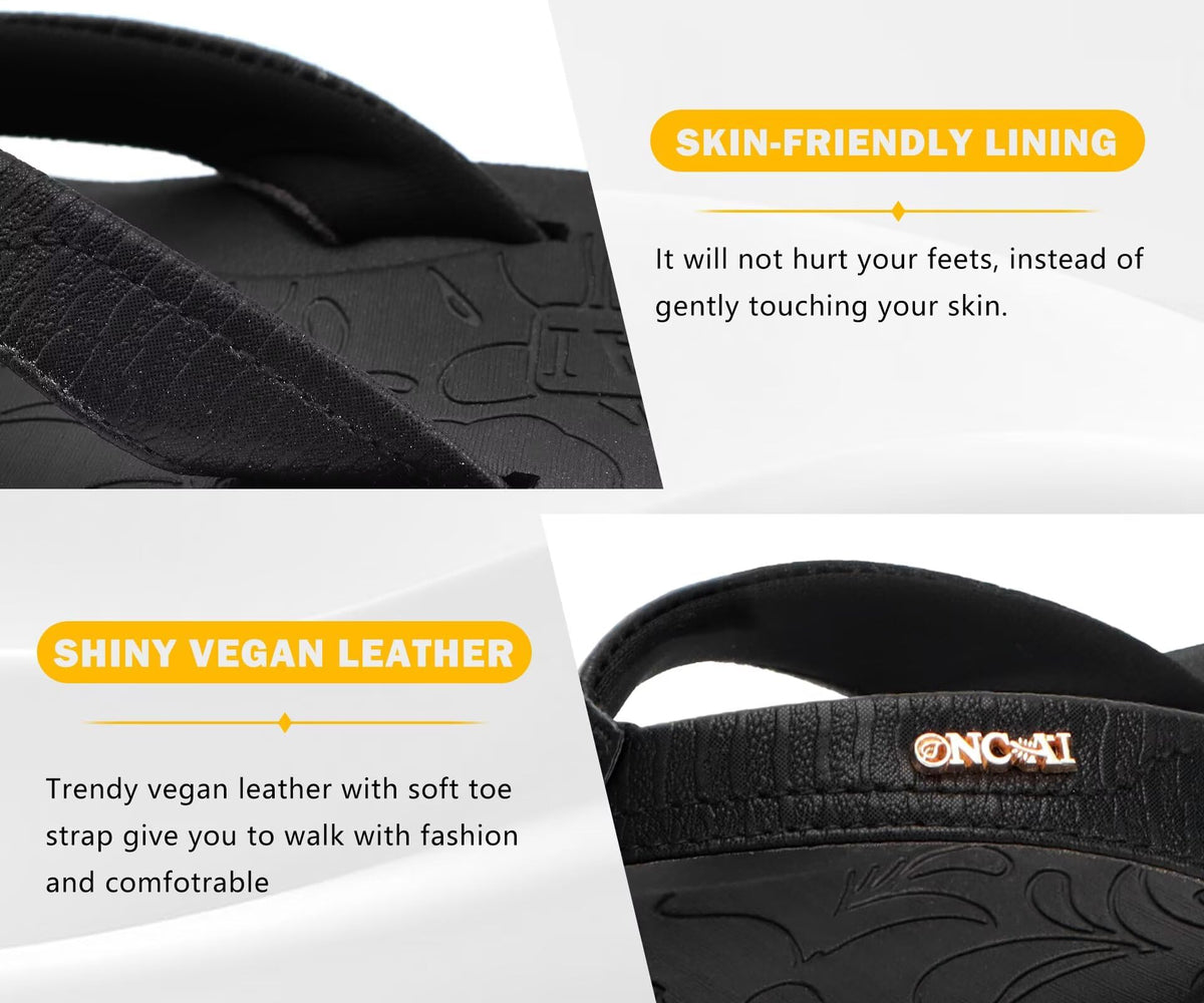 ONCAI Women's Arch Support Flip Flops