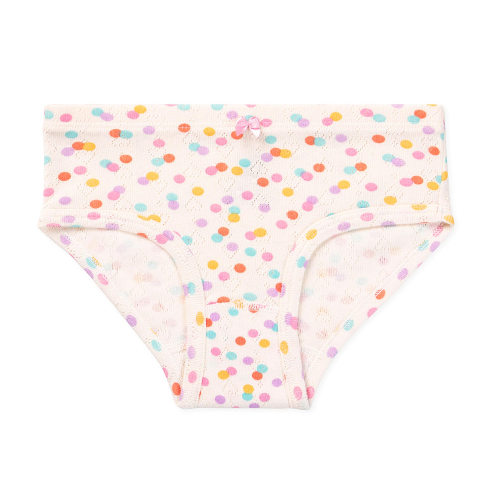 Lucky & Me Erica Girls GOTS, Organic Cotton Bikinis, 6 Pack (US, Age, 4 Years, 5 Years, Fairground Fun)