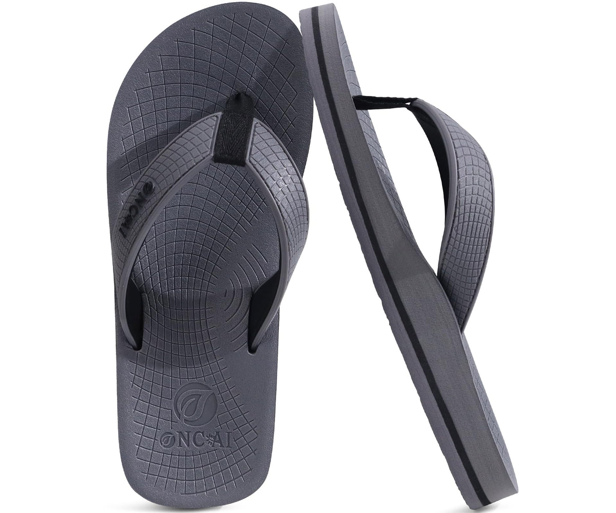 ONCAI Men's Arch Support Flip Flops