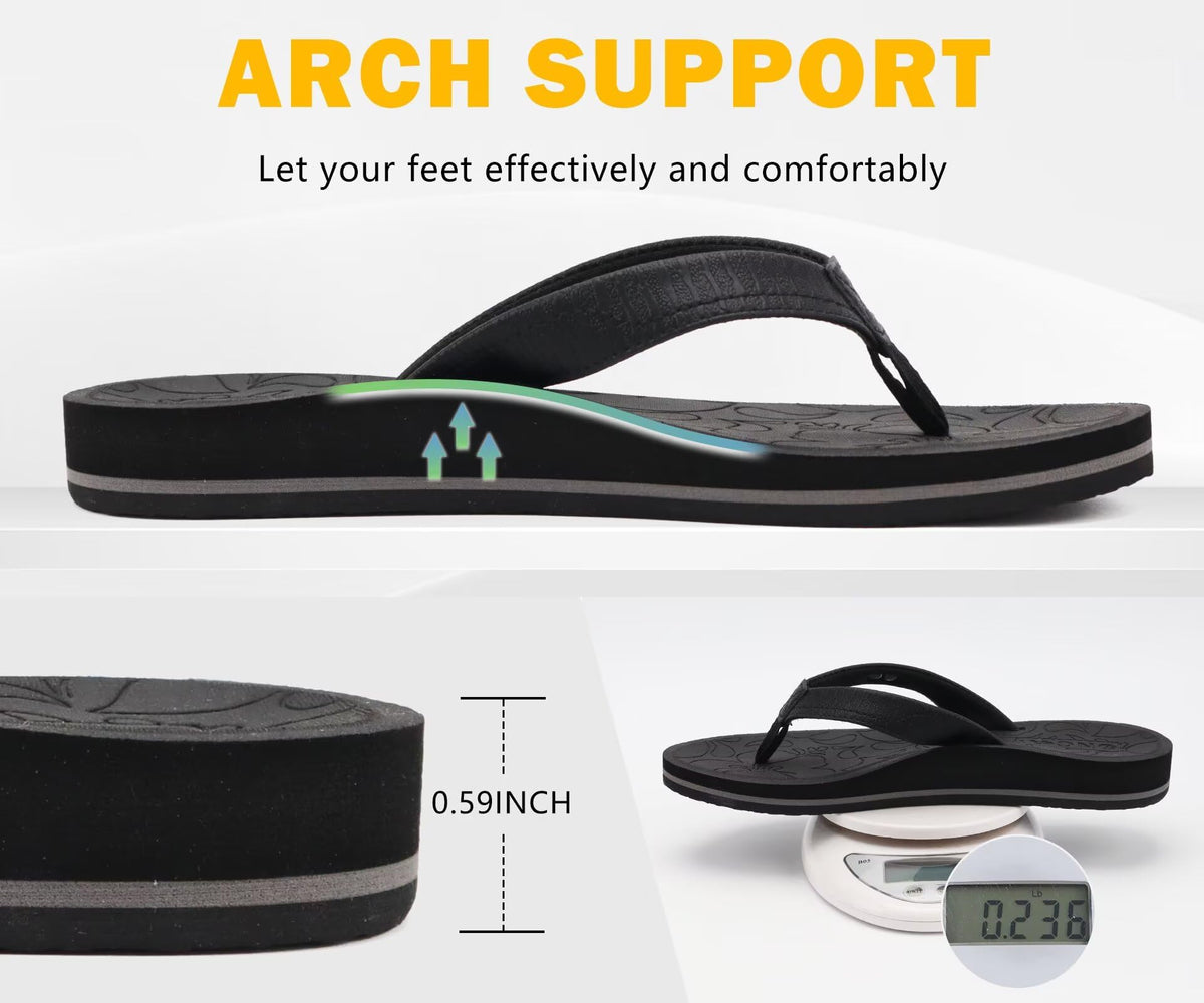 ONCAI Women's Arch Support Flip Flops