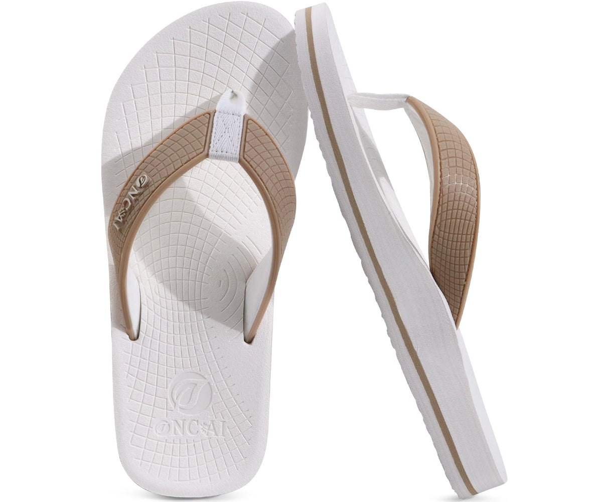 ONCAI Men's Arch Support Flip Flops