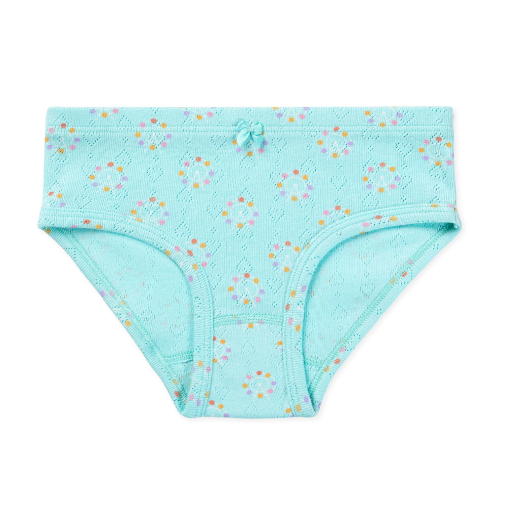 Lucky & Me Erica Girls GOTS, Organic Cotton Bikinis, 6 Pack (US, Age, 4 Years, 5 Years, Fairground Fun)