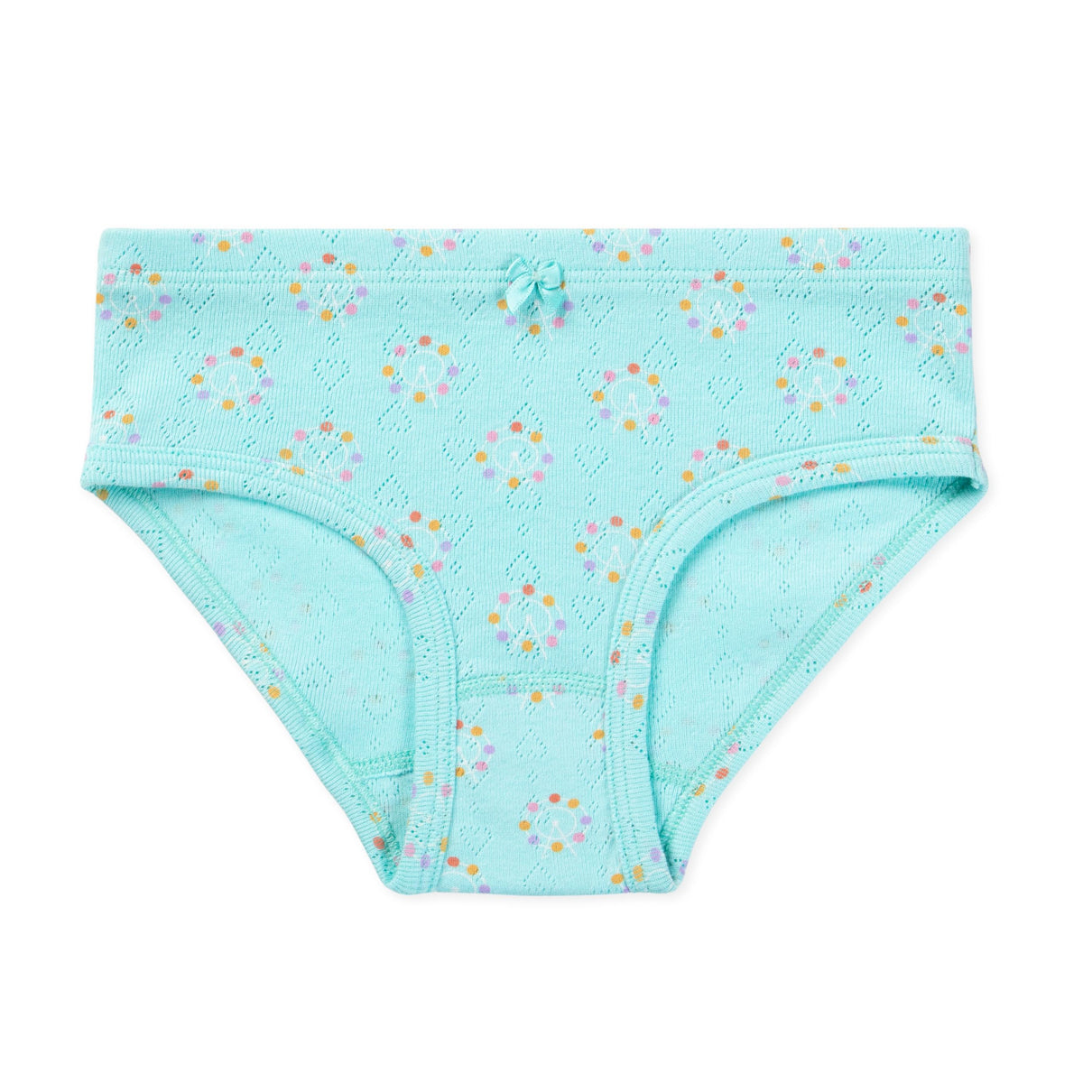 Lucky & Me Erica Girls GOTS, Organic Cotton Bikinis, 6 Pack (US, Age, 4 Years, 5 Years, Fairground Fun)